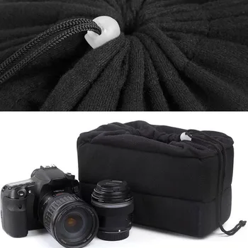 

New Arrivals Shockproof DSLR SLR Camera Partition Padded Velvet Insert Protection Bag Case for Nikon CANON SONY Camera Lens