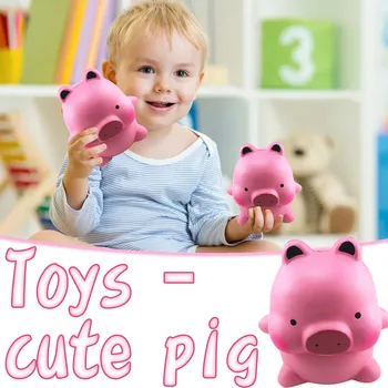 

1 PC Kids Adult Anti Stress Hand Sensory Decompression Toy Cartoon toy cute pig decompression educational early education toy