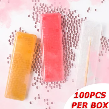 

100PCS/Box Cigarette Blast Beads Filter Capsule with Stick DIY Fruit Mint Flavor Pops Beads Cigarette Holder Smoking Accessories