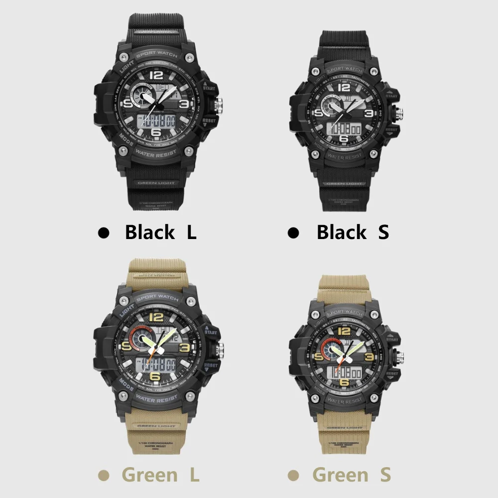 Xiaomi TwentySeventeen Outdoor Dual Display Electronic Watch Dial Dual Time Display Countdown Waterproof Sport Digital Watch New (6)