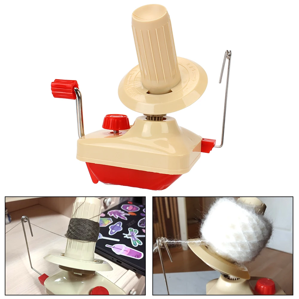 Manual Handheld Fiber Wool for DIY Sewing Making String Ball Hand Operated Yarn Winder Thread Skein Cable Winder Machine 1