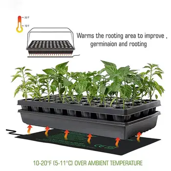 

Seedling Heat Mat Plant Seed Germination Propagation Clone Starter Warm Pad Mat Vegetable Flowers Garden Tool Supplies 20x20cm