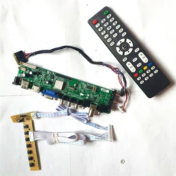 

For N133BGE-L31/L32/L41/L42 universal 1366*768 DVB digital panel LVDS Pin HDMI VGA USB AV TV 3663 LCD Controller board DIY Kit