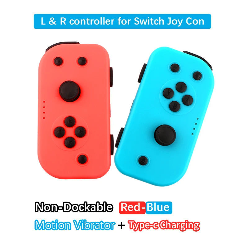 Левый и правый контроллеры совместимы с консолью nintendo Switch как замена контроллера Joy Con(красный/синий - Цвет: R-B Joy Non-Dock