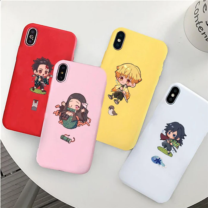 Мягкий чехол для телефона Kamado Nezuko Kimetsu no Yaiba Demon Slayer из ТПУ конфетный iphone 6/6s 6Plus/6s Plus