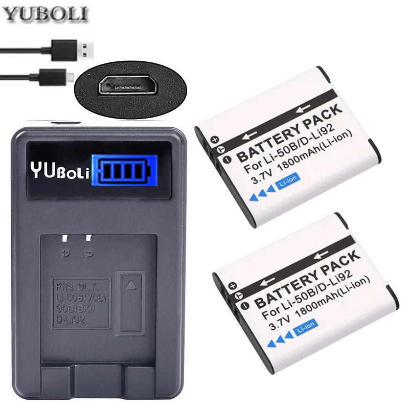 Li50b Li-50B LI50B li ion аккумулятор 50B Батарея+ USB Зарядное устройство для цифровой камеры OLYMPUS SP 810 800UZ u6010 u6020 u9010 SZ14 SZ16 D755 u1010 SZ30 SZ20 XZ-1