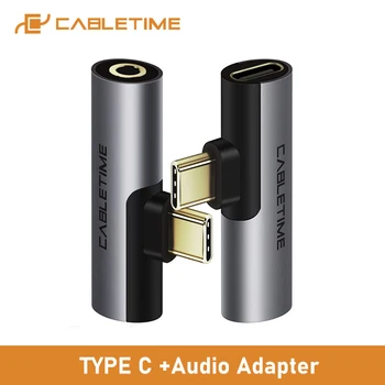 

CABLETIME USB Type C to Audio 3.5mm Adapter Earphone Headphone Analog signal For Xiao mi Huawei Type-C OTG USB-C C018