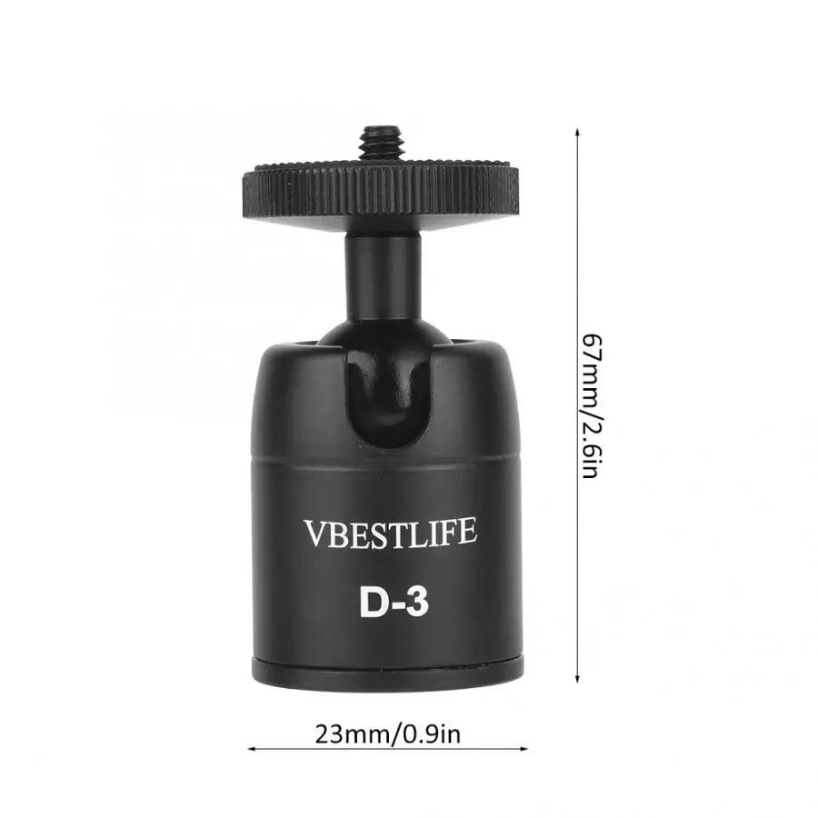 Vbestlife D-3 мини 360 Вращающаяся сферическая камера шаровая Головка с металлическим держателем стенд камера шаровая Головка