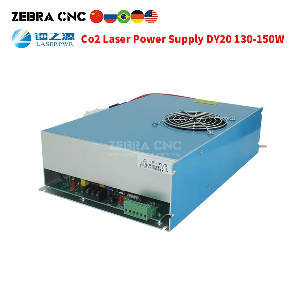 Блок питания Co2 Laser 100 150W DY20 HY Power Blue чехол Hongyuan PSU|Запчасти для