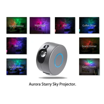 

5W LED Starry Star Sky Projector EU Plug Colorful Night Light with Remote Control for Family Cinema Bar Birthday Party