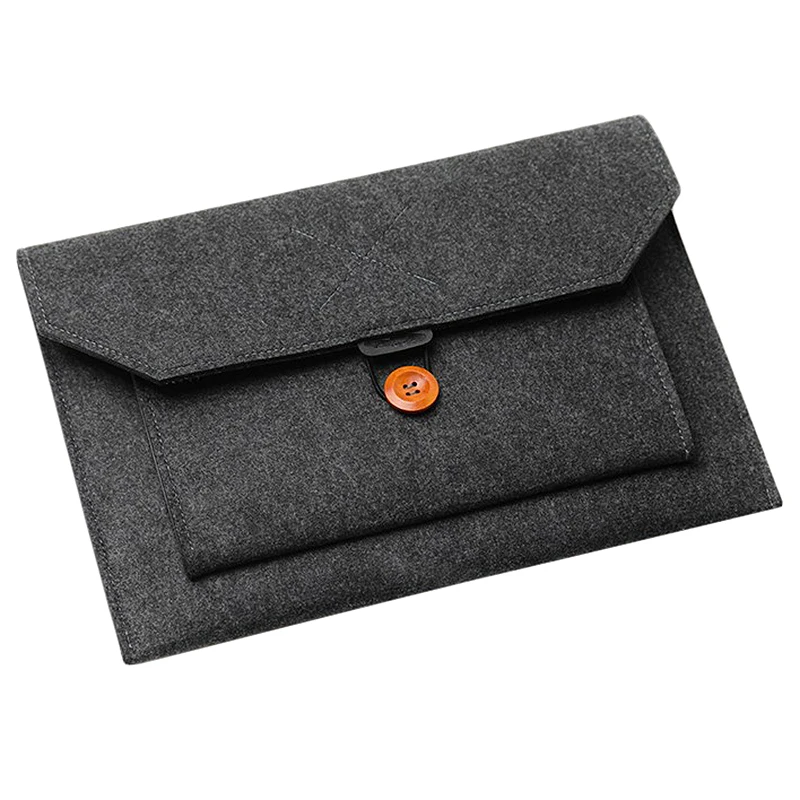 Мягкий деловой чехол для Apple Macbook Air Pro retina 13, сумка для планшета Mac Book - Цвет: Dark Grey