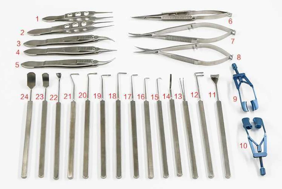 24pcs-set-Ophthalmic-microscopy-device-squint-kit-Needle-clipper-forceps-trabecular-shear-squint-hook-strabismus-correction (3)