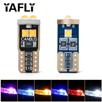 

YAFLY Fast shipping Wholesale T10 W5W 194 168 Socket LED Bulb Car Led License Plate Light Reading Lamp 12V Canbus Dome Lights