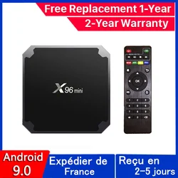Best x96 Mini iptv Box android 9.0 tv Box x96 Amlogic S905W 1G 8G 2G 16G smart ip tv Set Top Box Ship From France