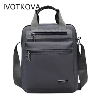 

IVOTKOVA New Men Handbags Casual Business Man Messenger Bags High Quality Nylon Male Travel Shoulder Bags