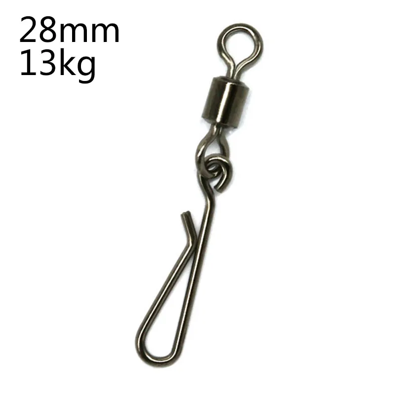 

20pcs/Lot Rolling Swivels Hanging Snap Hooks Pin Alloy Tackles Sea Fishing Tools
