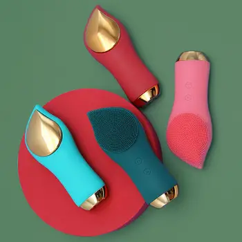

2-in-1 cleansing brush beauty instrument Electric Washing Face Cleaner Silicone Dry Massage Deep Removal Pores And Blackhead