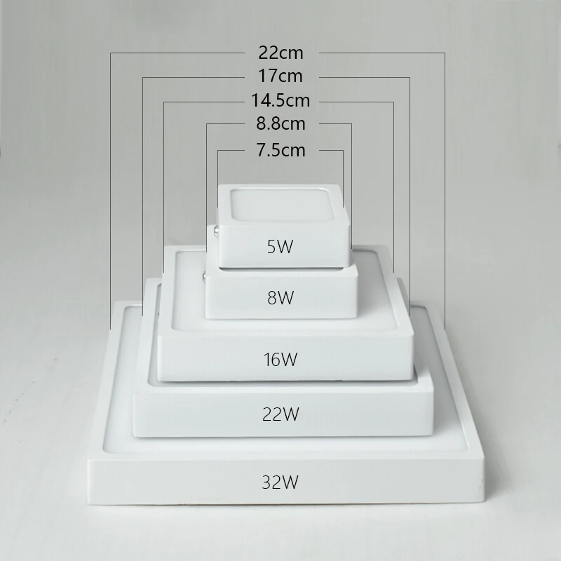 Ультра тонкий поверхностный светодиодный потолочный светильник 5 Вт 8W16W 22 Вт 30 Вт панельный светильник Теплый/Холодный белый AC85-265V карданный светодиодный светильник потолочный светильник