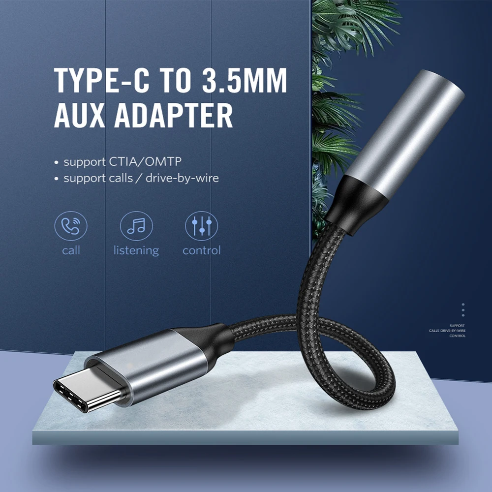 Type C 3,5 мм Aux адаптер Usb C на 3,5 мм разъем для наушников адаптер аудио кабель для samsung Note 10 Plus Xiaomi Mi 9 8 huawei P30 Pro