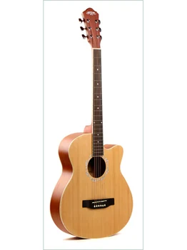 

Acoustic guitar with cutout caravan hs-3940 N