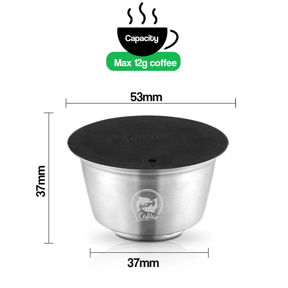 ICafilas нержавеющая сталь металлическая русифицированная капсула для Nescafe с