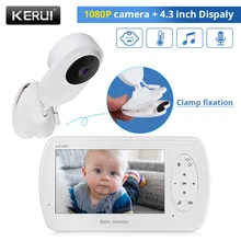 KERUI 4.3 inch Wireless Video Baby Monitor 2 Way Talk Baby Nanny Security Camera VOX Mode Temperature Monitoring Baby Camera