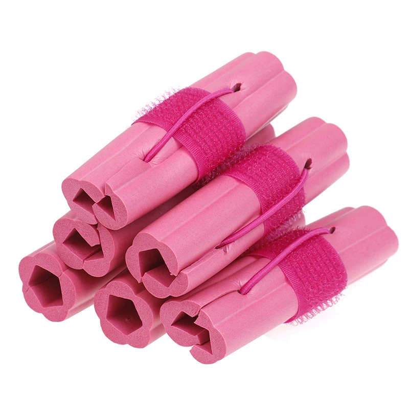 6pcs Soft Hair Curler Rollers Styling Tools Magic Foam Sponge Hair Curler DIY Wavy Hair Travel Home Use Fashion