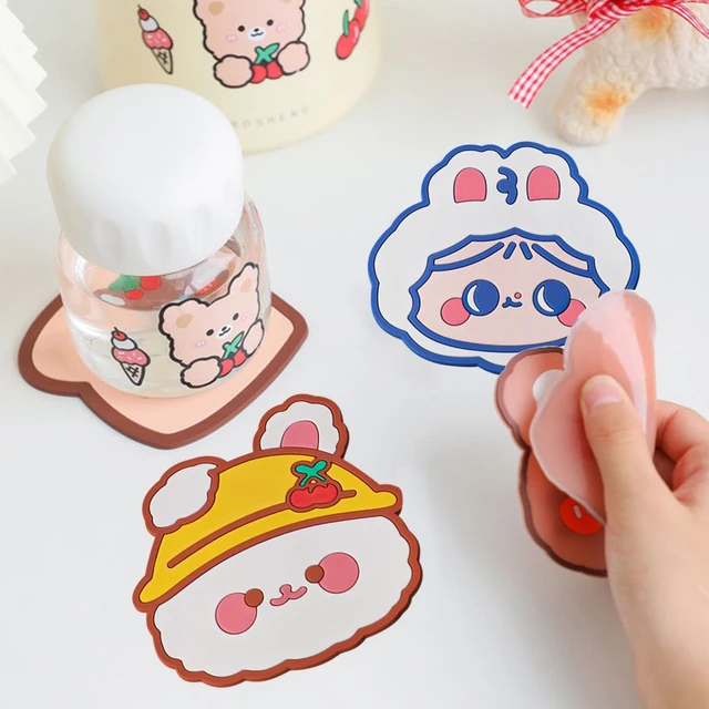 Rajzfilm Alapító Coaster Ins Aranyos Nem Csúszás Placemat Pvc Hőszigetelő Asztali Szőnyegbélyeg Bögre Párnák Otthoni Konyhai Étkezőasztal Szőnyegek Alátétek - Image 4