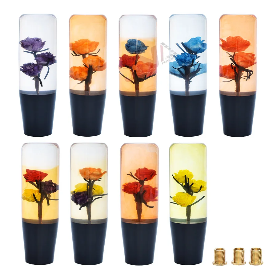 Universal Interior Flower Gear Shift Knob Jdm 15cm Sunset Background