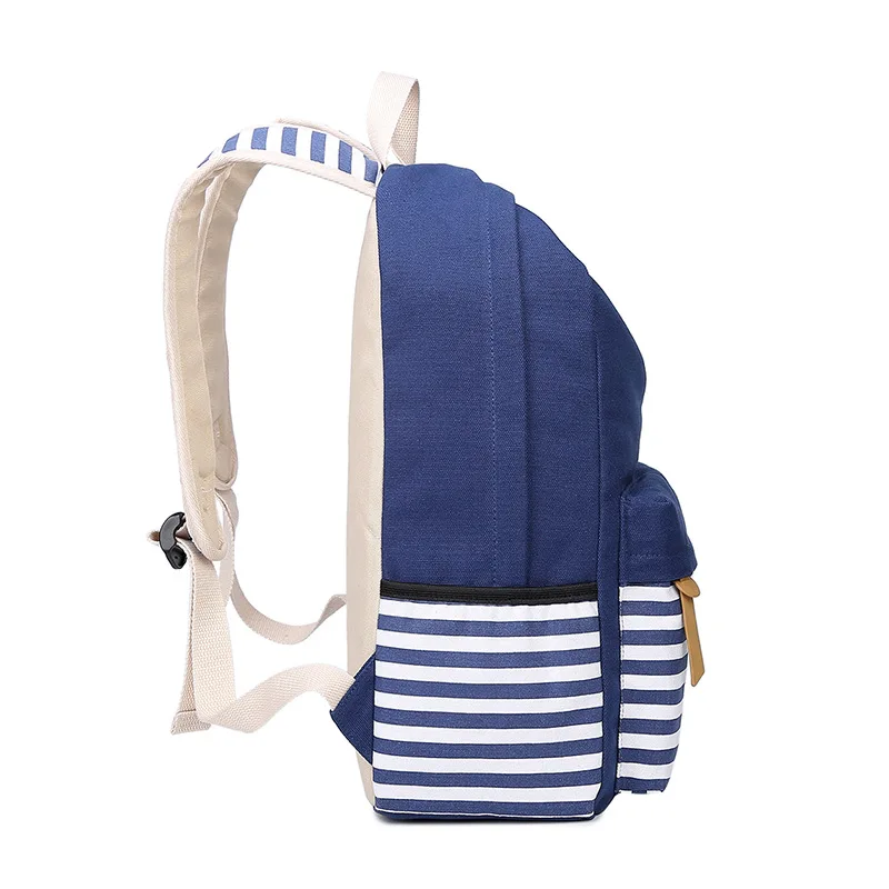 

School Bag New Style Navy Style STUDENT'S Backpack Canvas Backpack