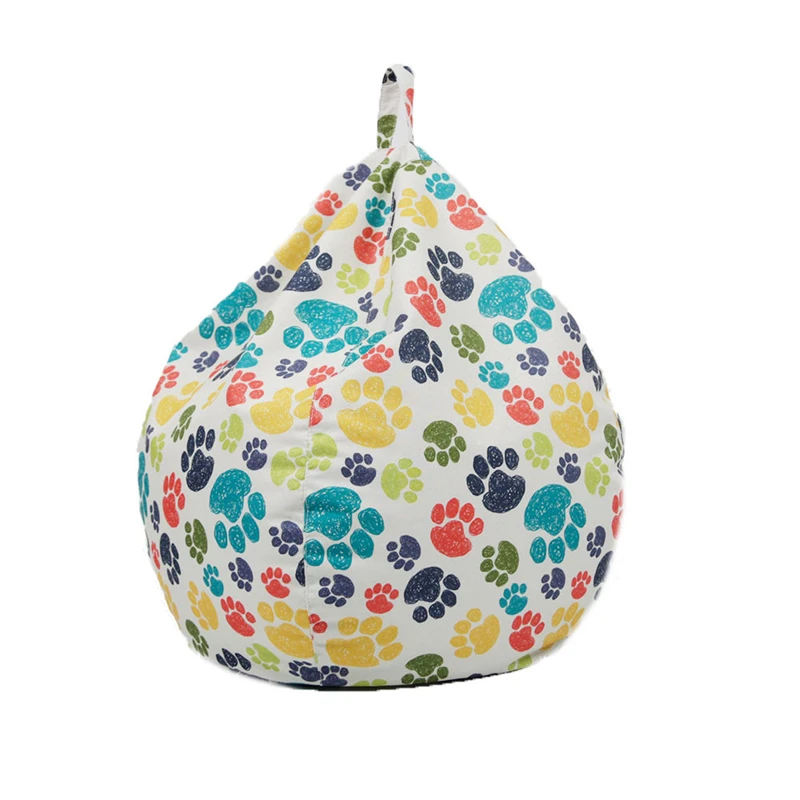 

Bean Bag Covers (No Filler), Ultra Soft Cartoon Animal Print Beanbag Chair Cover, Stuffed Toys Dolls Storage Solution