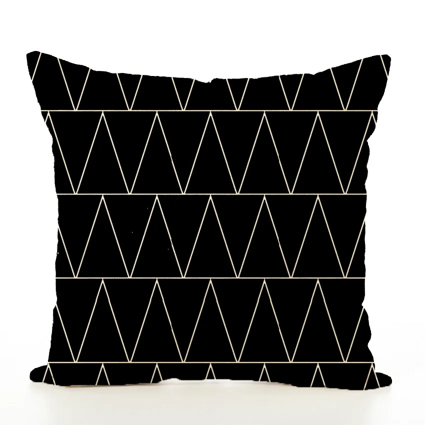 

Geometry Pattern Cushion Set Concise Flax Pillow cover Case Modern Wind decorative pillows