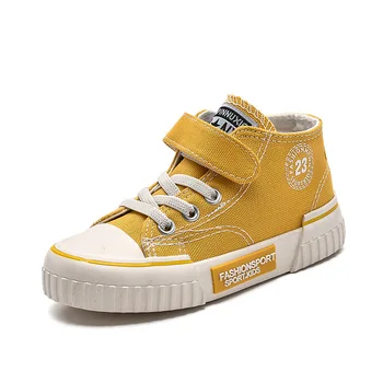 

2020 Spring Autumn New Kids Sneakers High Children's Canvas Shoes Boys and Girls Child Princess Student Casual Running Shoes