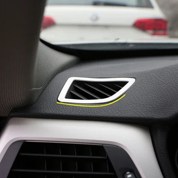 

Zlord Car Styling Stainless Steel Air Vent Decoration Trim Cover Sticker for BMW 3 4 Series F30 F32 F34 F36 LHD Accessories
