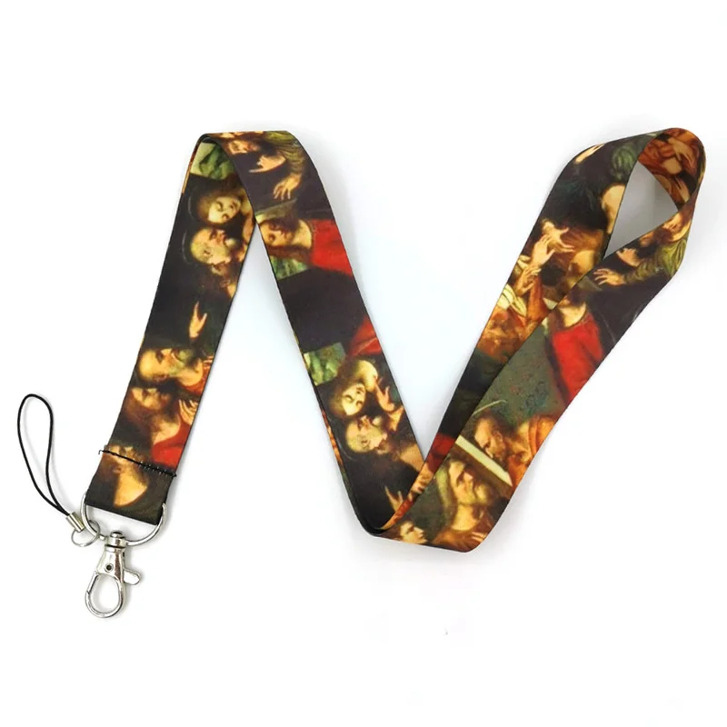 

Leonardo Da Vinci's The Last Supper Phone Case Lanyard for Keys ID Card Badge Holder Neck Strap Keycord Webbing