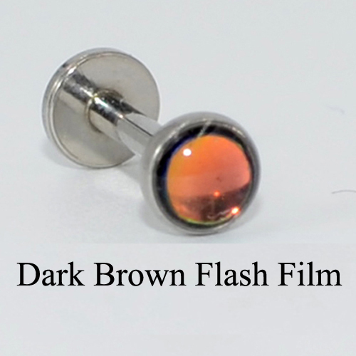 Flat CZ Gem Opal Lip Labret Stud Piercing Internall Thread Ear Tragus Cartilage Helix Stud Earring Body Jewelry
