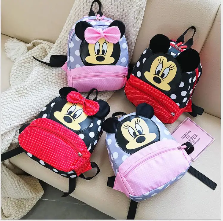  New children's backpack girl cartoon Cute Minnie Travel bag kindergarten small school bag bookbag c - 4000161102256