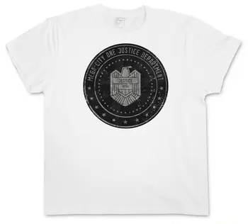 

MEGA CITY ONE JUSTICE DEPT LOGO IV T-SHIRT - Judge Comic Dredd Department Eagle