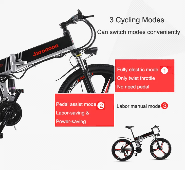 Best 21 Speed Folding Bicycle 48V 12.8A Li-on Battery 26 inch Electric Mountain Bike Dual Suspension,LCD Control 5 Pedal Assist M80 1