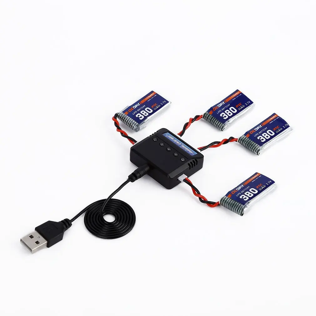 OCDAY 3,7 V 380 мА/ч, 25C 1S1P 1.4WH Батарея& Зарядное устройство для Hubsan H107C H107D