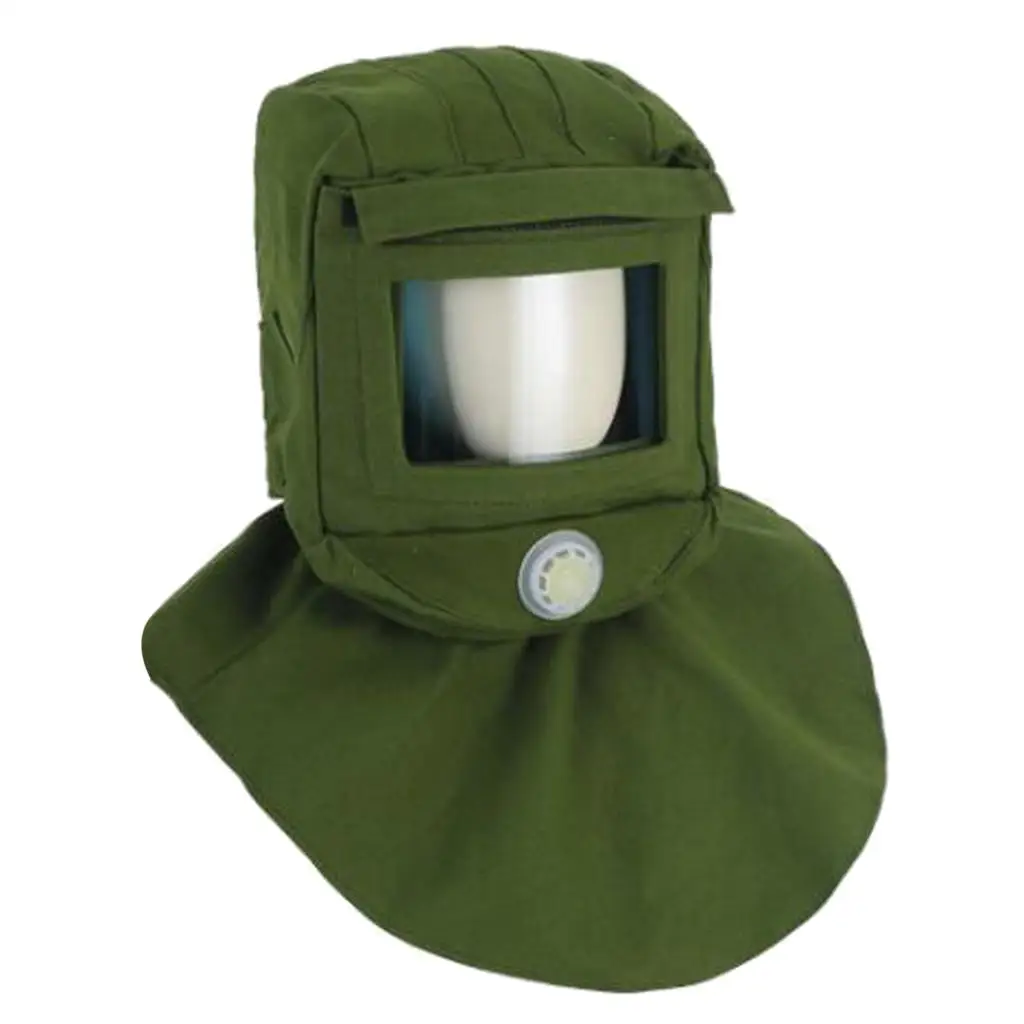 Thicken Sand Blasting Hood Cap Anti Dust Anti Wind Equipment Vent Design for Grinding Dust