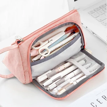 

New Super Pencil Case Kawaii Large Capacity Pencilcase School Pen Case Supplies Pencil Bag Box Pencils Pouch Stationery K1248 I