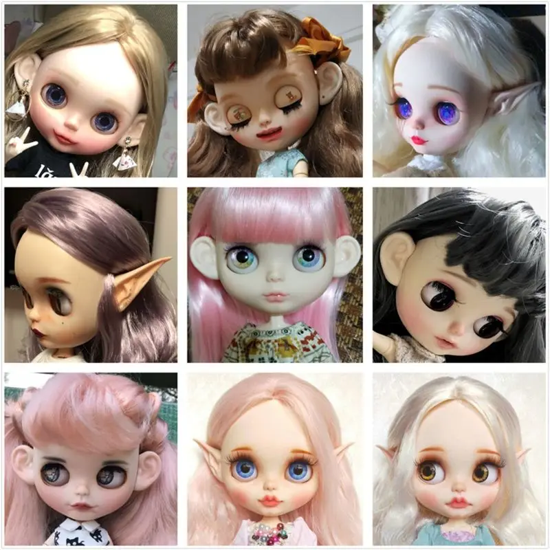Blyth Doll Icy Toy Ears Toy White Natural Tan Dark And Super Black Skin