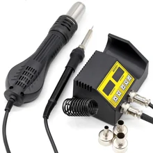 Yarboly 8858D+ Портативная паяльная станция BGA с горячим воздухом фен тепловентилятор пистолет Распайка инструмент VS 8858 8586