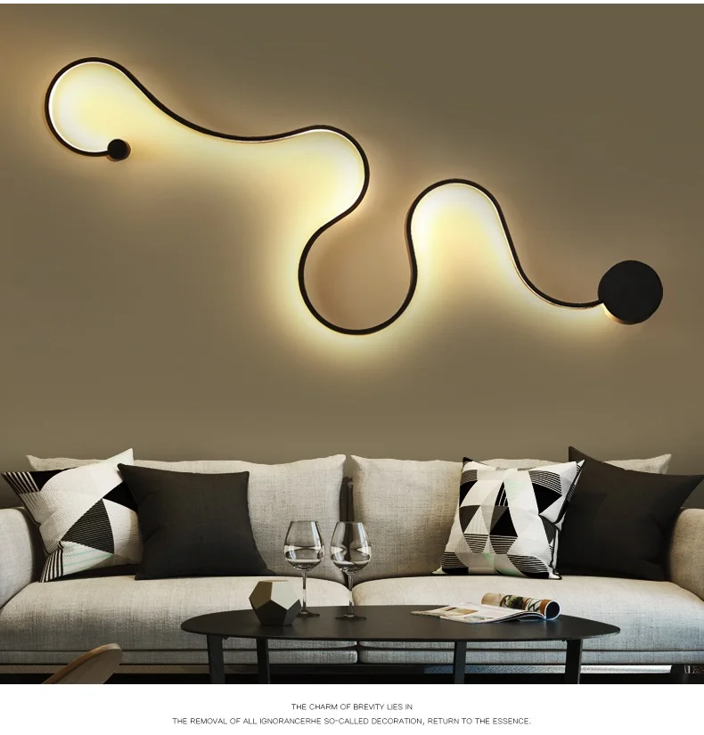 Modern Wall Lamps For Bedroom Study Living Balcony Room Acrylic Home Deco In White Black Iron Body Sconce Led Lights Fixtures garden wall lights