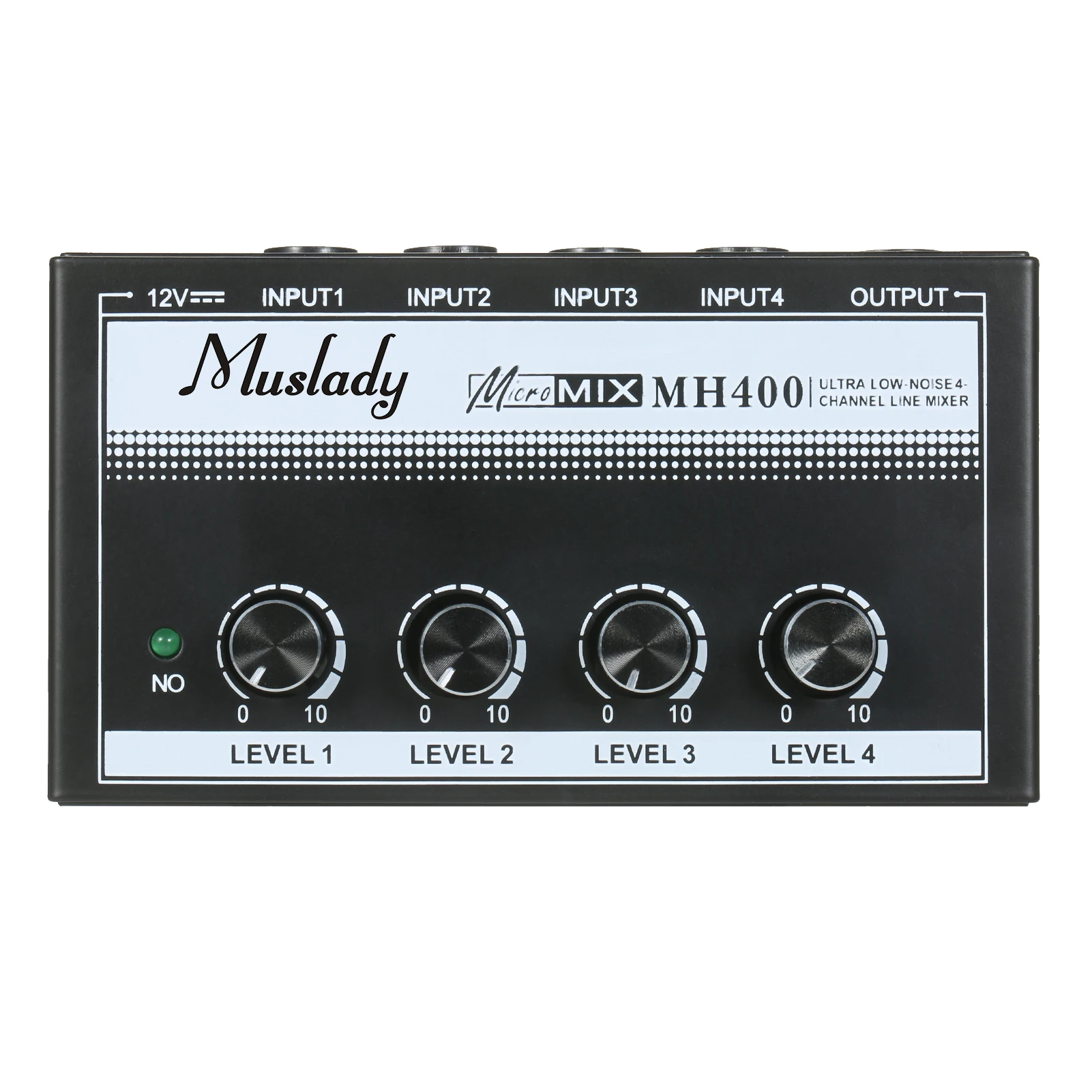 Миниатюрный линейный миксер Muslady MH400 с низким уровнем шума 4-канальный