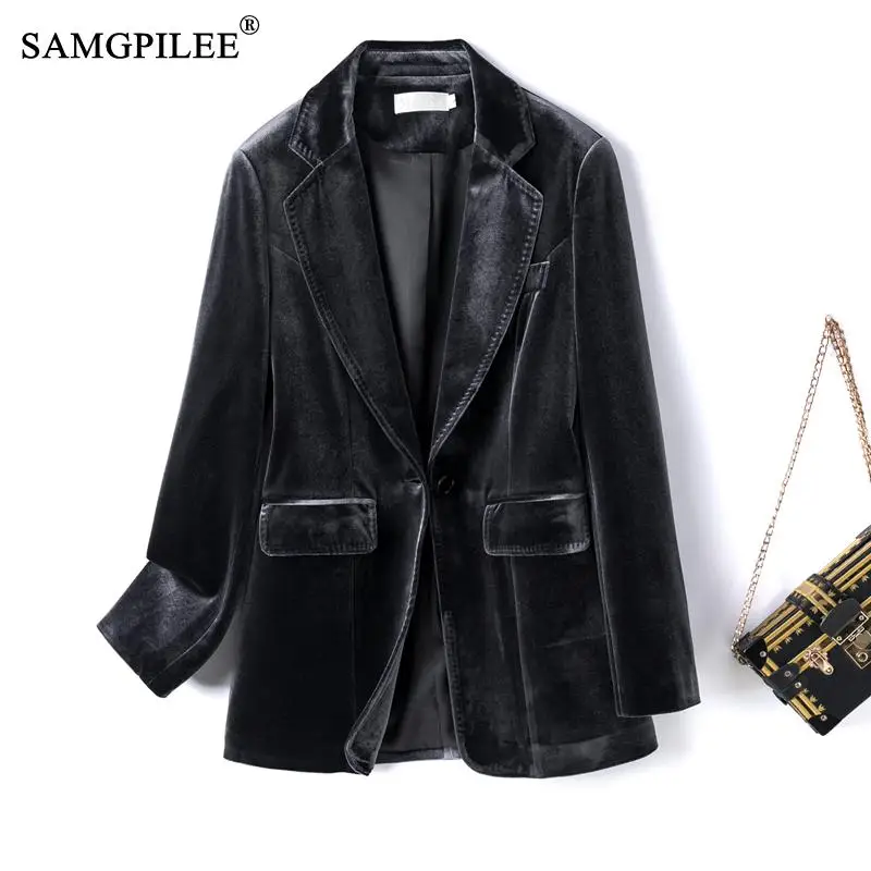 Рисунок 4 - Женский вельветовый Блейзер на одной пуговице