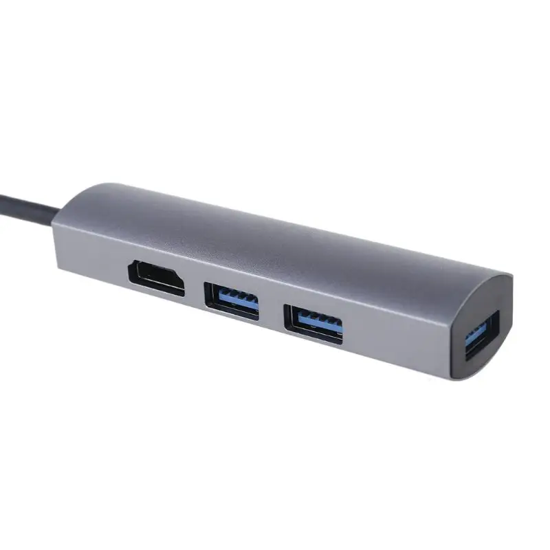 USB C до 3x USB 3,0 концентратор USB C до 4K дисплей адаптер для ноутбука ПК мобильный телефон W91A