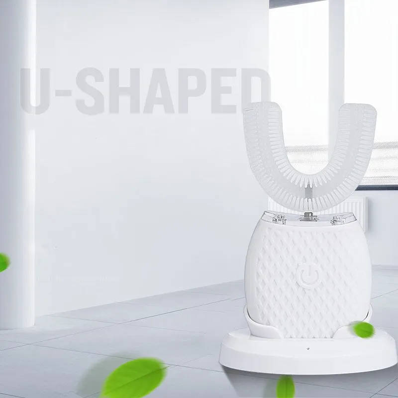 360 Degrees Intelligent Automatic Sonic Electric Toothbrush U Type USB Charging Tooth Whitening Blue Light Silicon Toothbrush 360 Degrees Intelligent Automatic Sonic Electric Toothbrush U Type USB Charging Tooth Whitening Blue Light Silicon Toothbrush