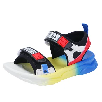 

Children's Sandals 2020 New Fashion Kids Beach Shoes Casual Sports Boy Sandals Summer Rainbow Soft Bottom Girls Princess Sandals